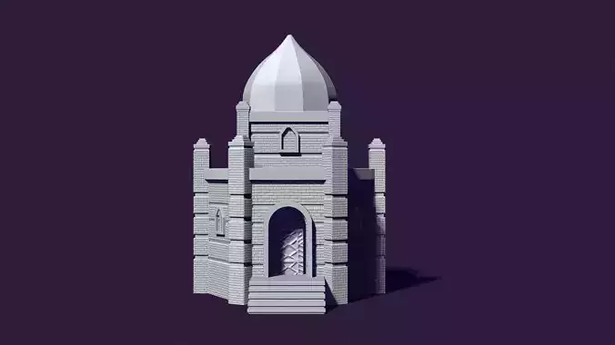 Mausoleum of Muslim Turkic peoples 3D print model