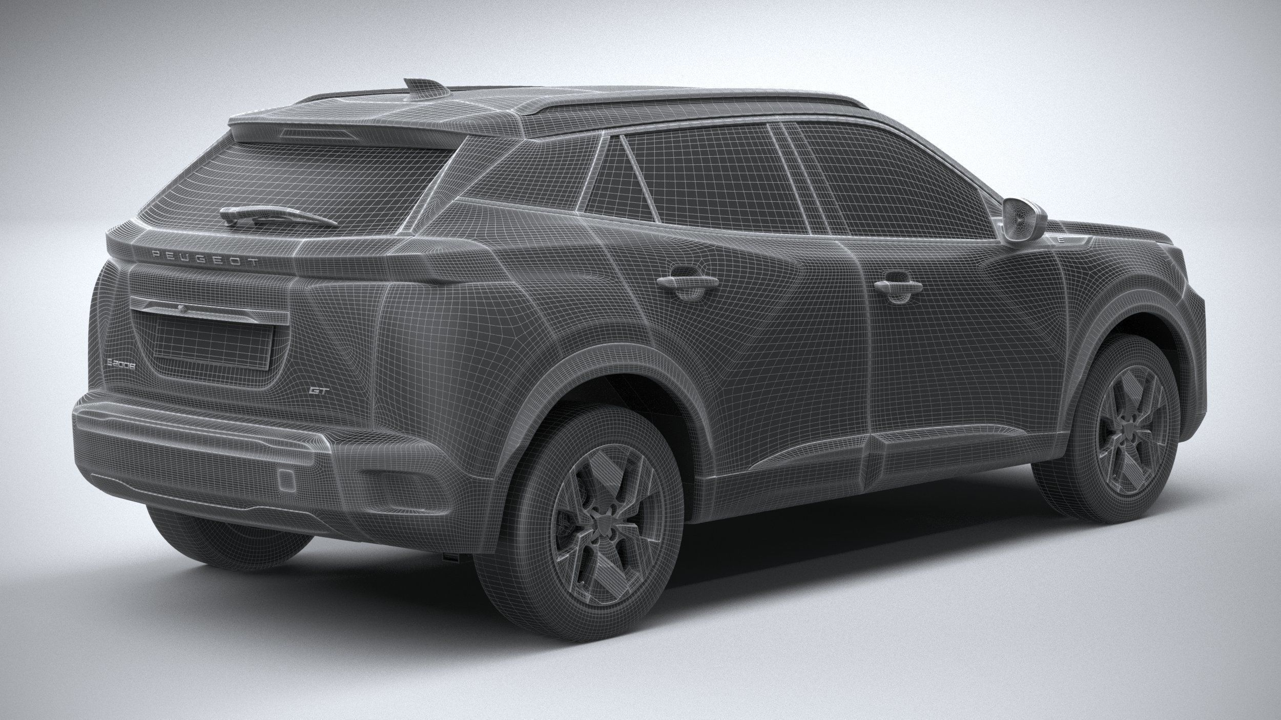 Peugeot E-2008 2024 3D model_27