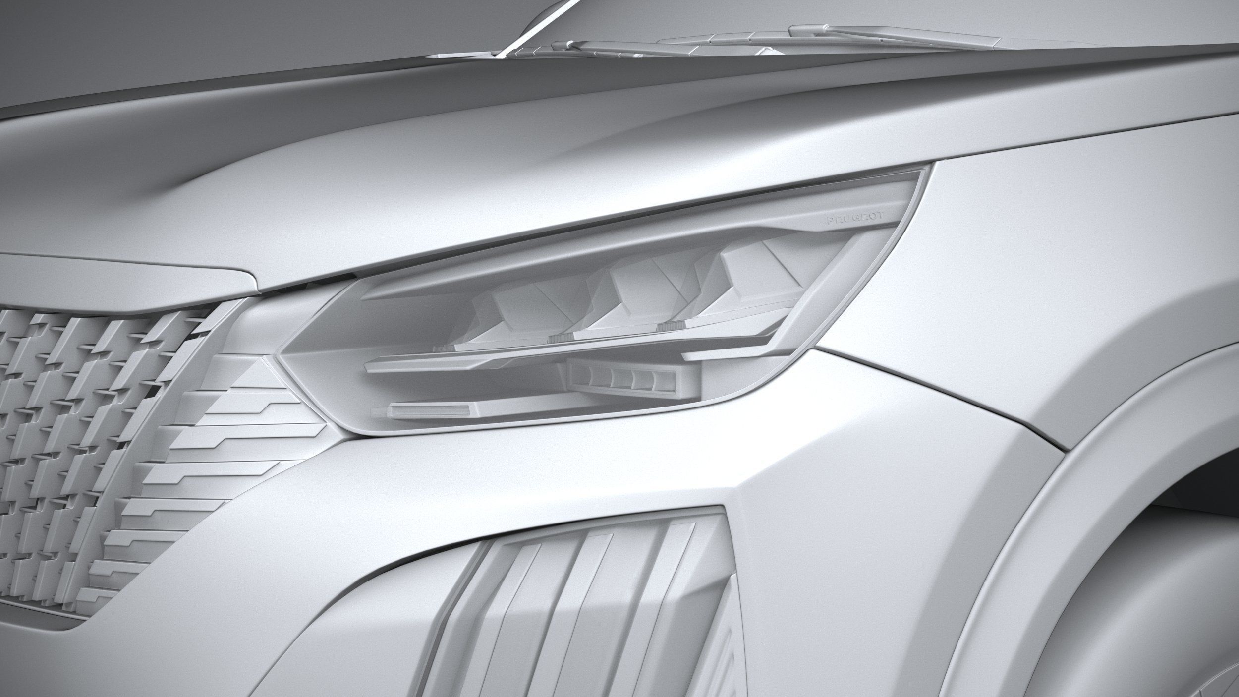 Peugeot E-2008 2024 3D model_23