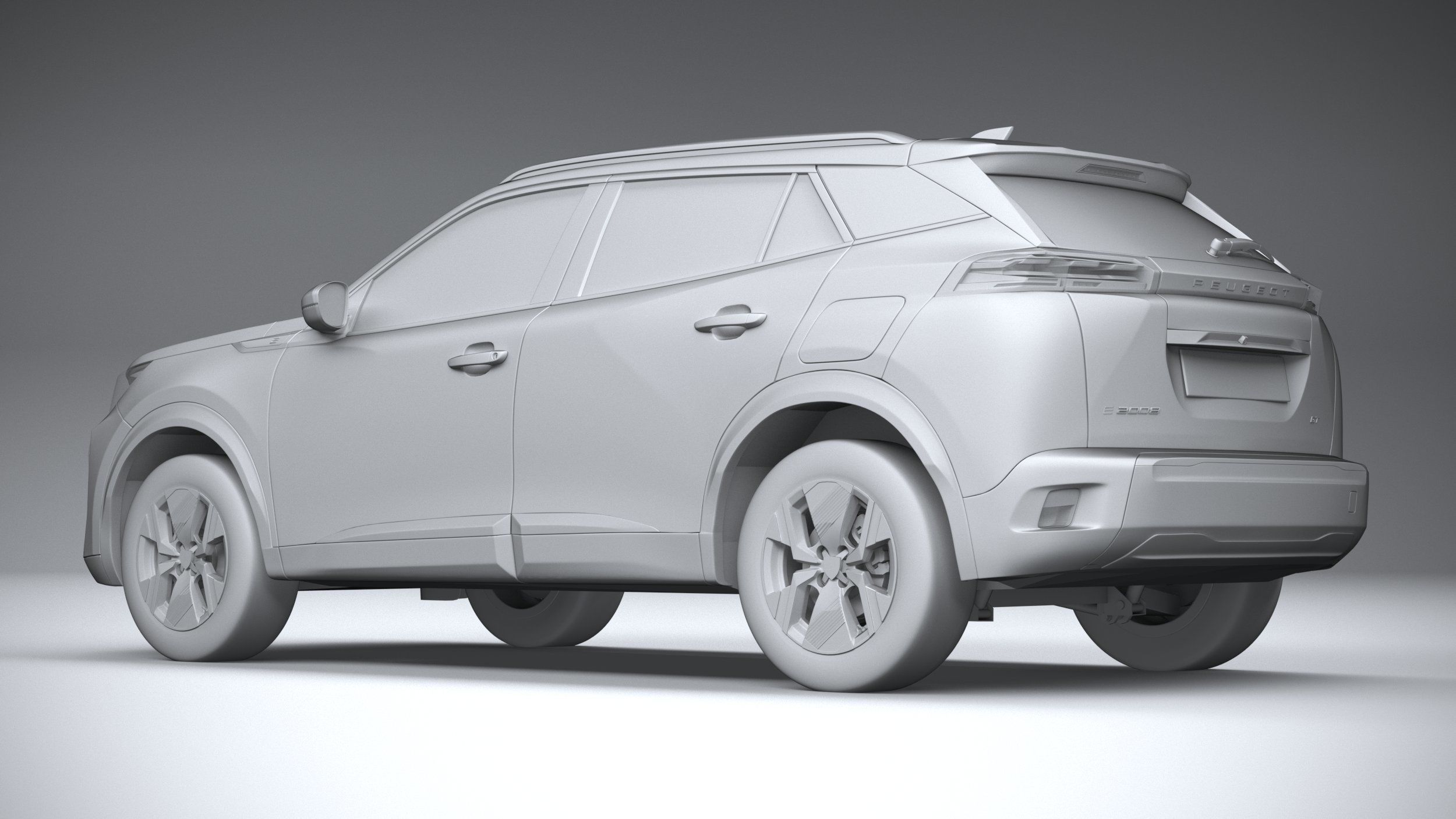 Peugeot E-2008 2024 3D model_21