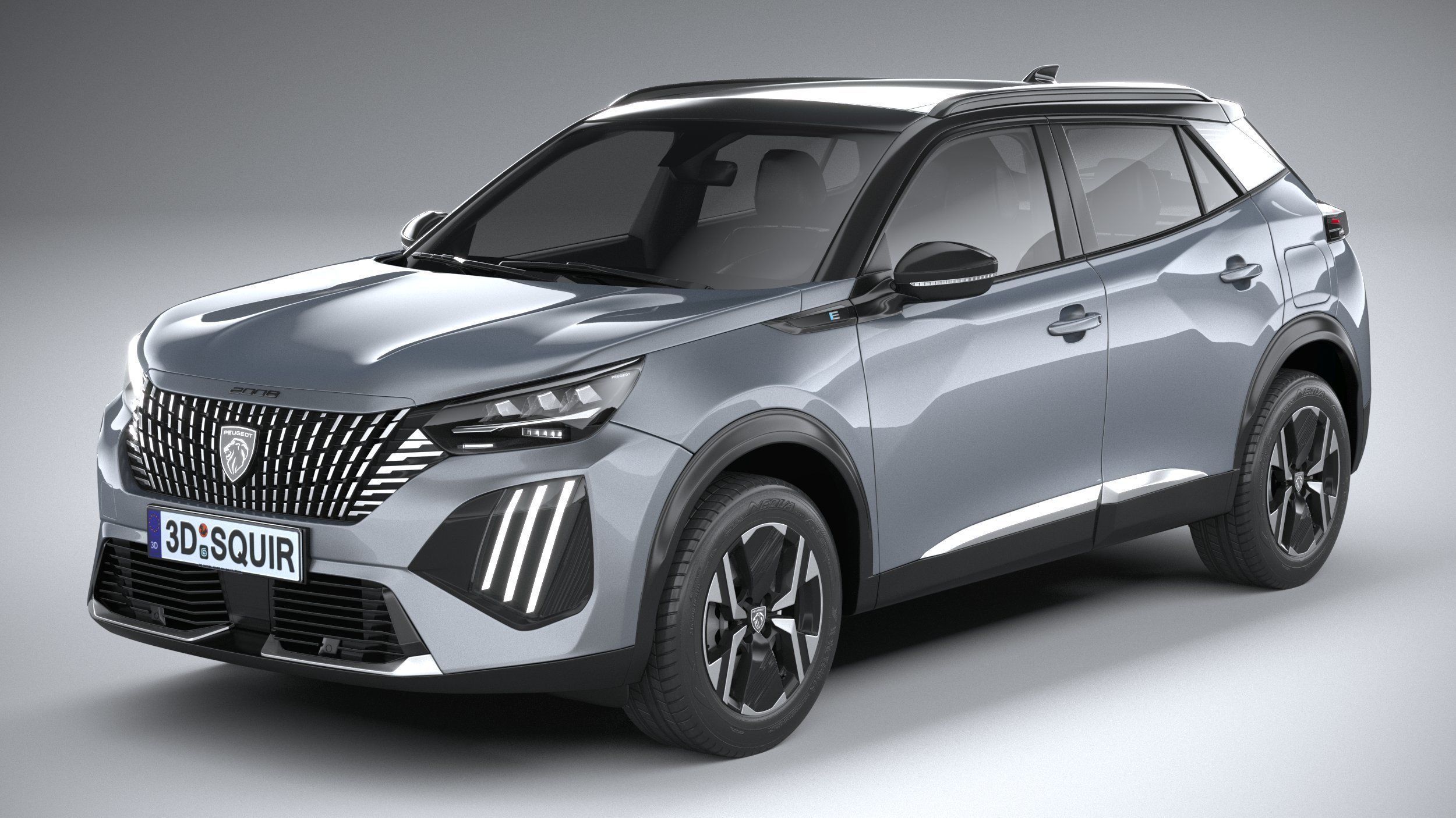 Peugeot E-2008 2024 3D model_1
