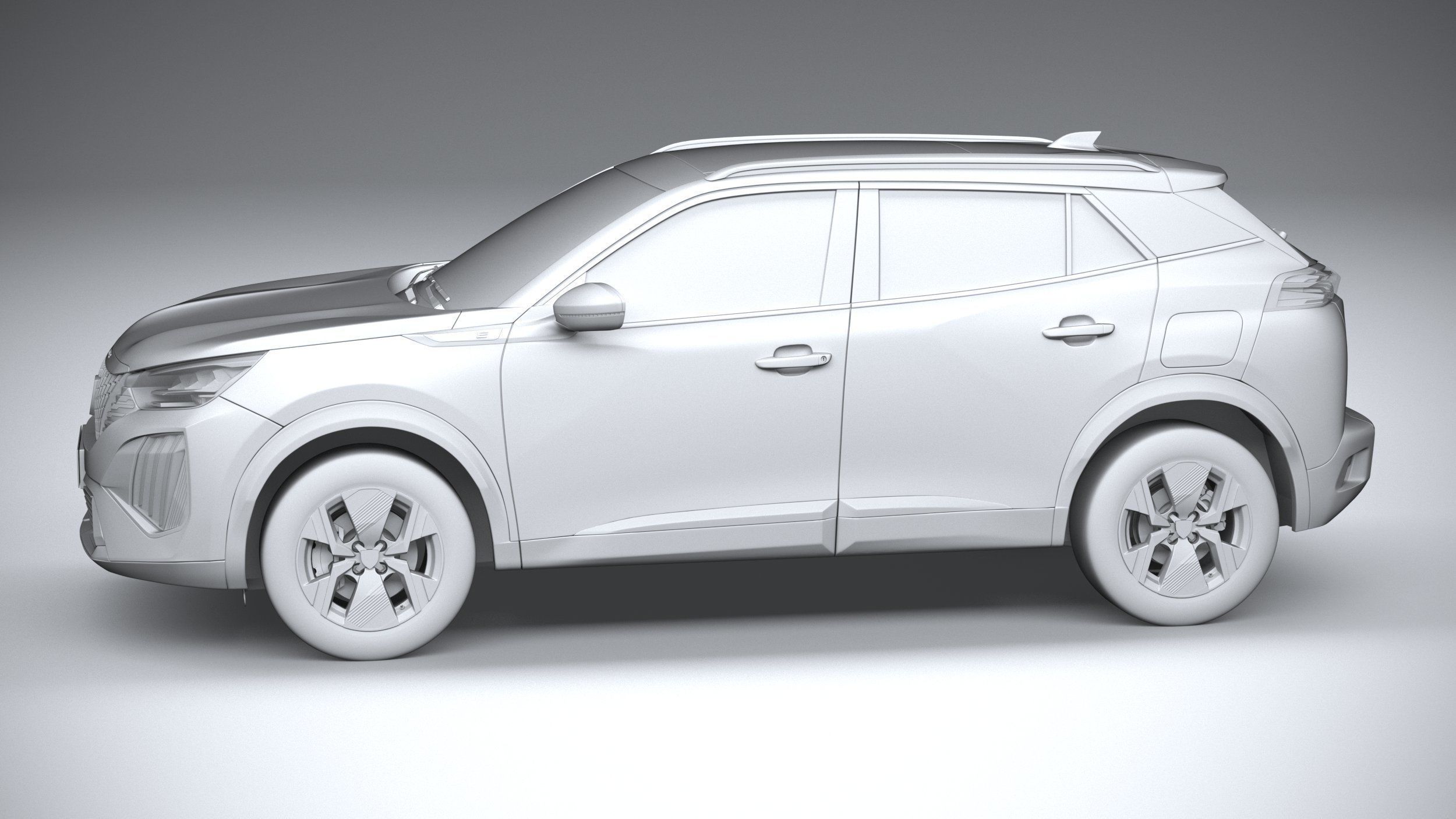 Peugeot E-2008 2024 3D model_22