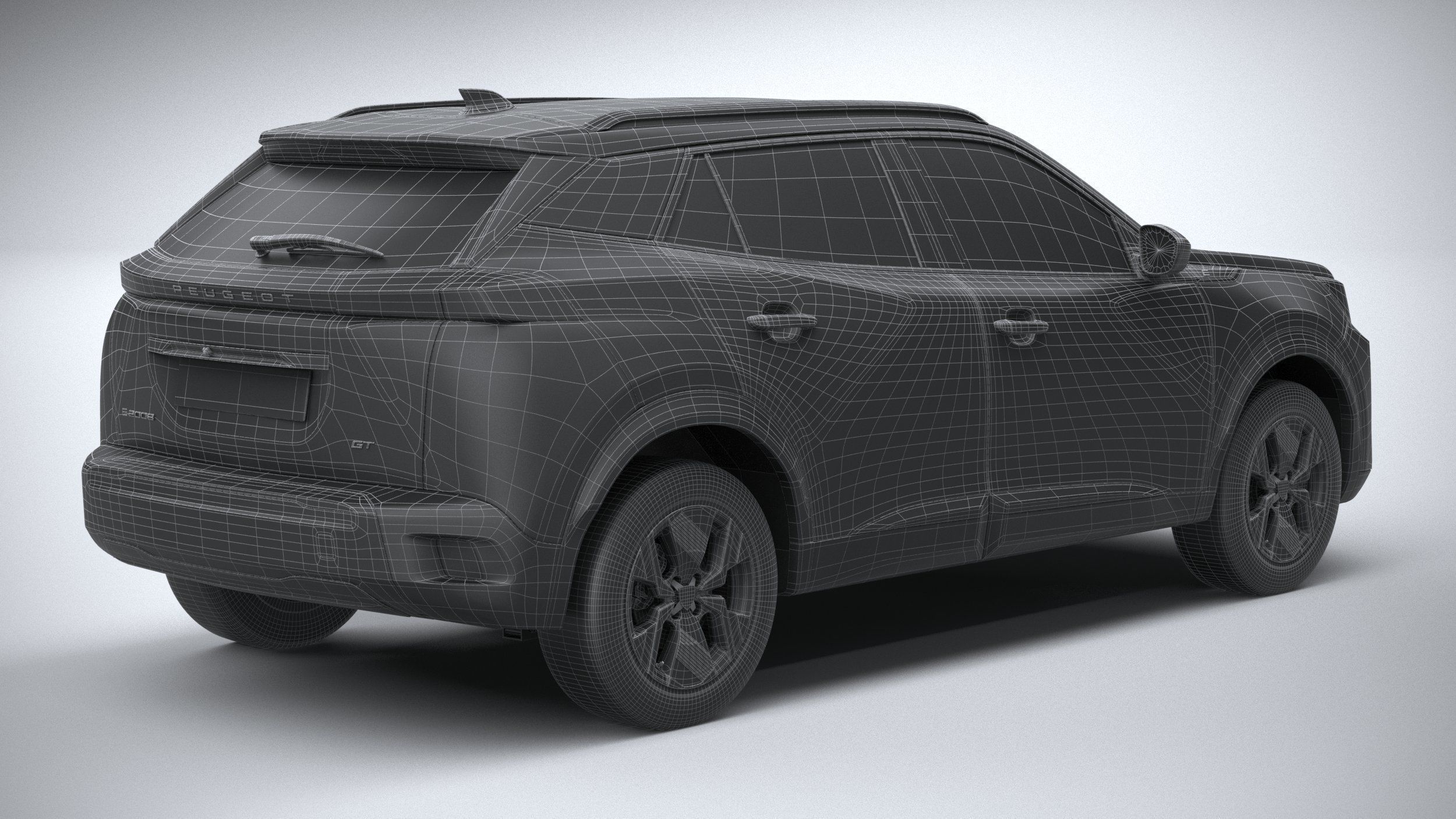 Peugeot E-2008 2024 3D model_29