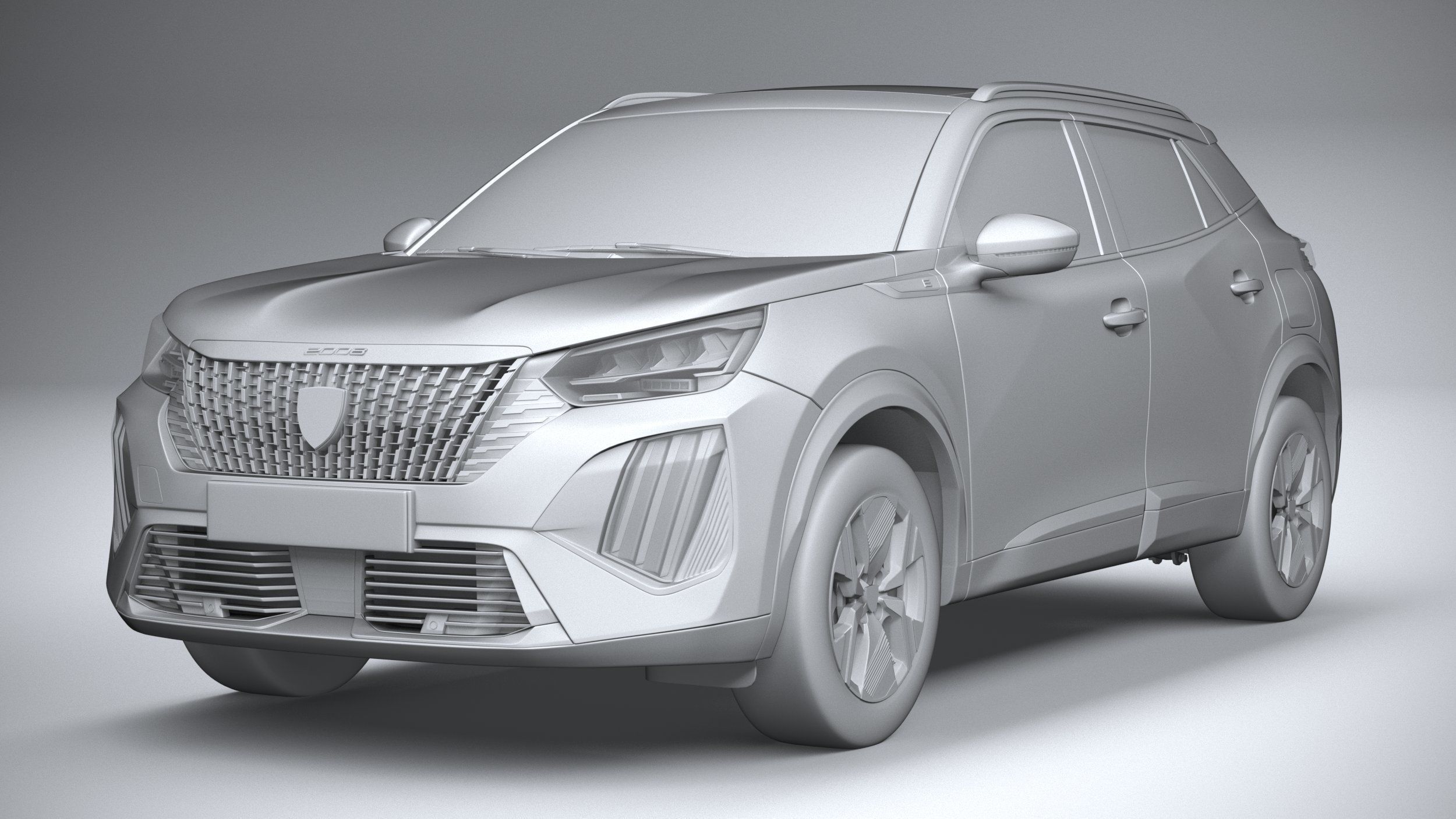 Peugeot E-2008 2024 3D model_20