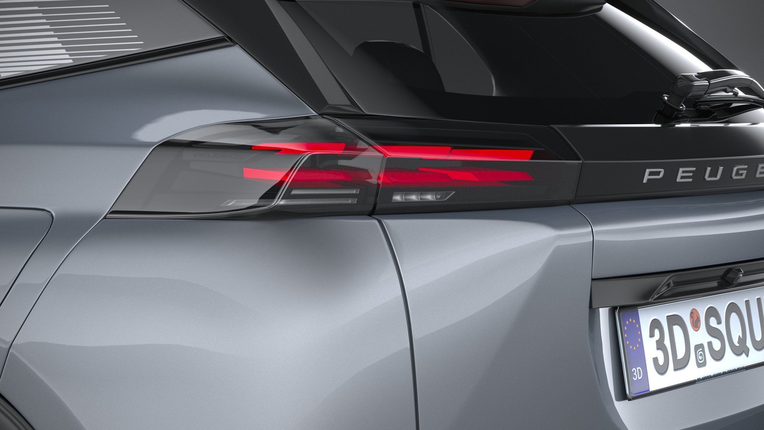 Peugeot E-2008 2024 3D model_15