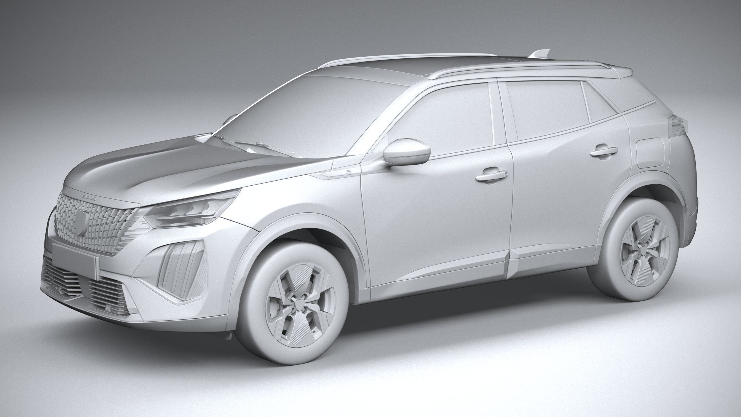 Peugeot E-2008 2024 3D model_19