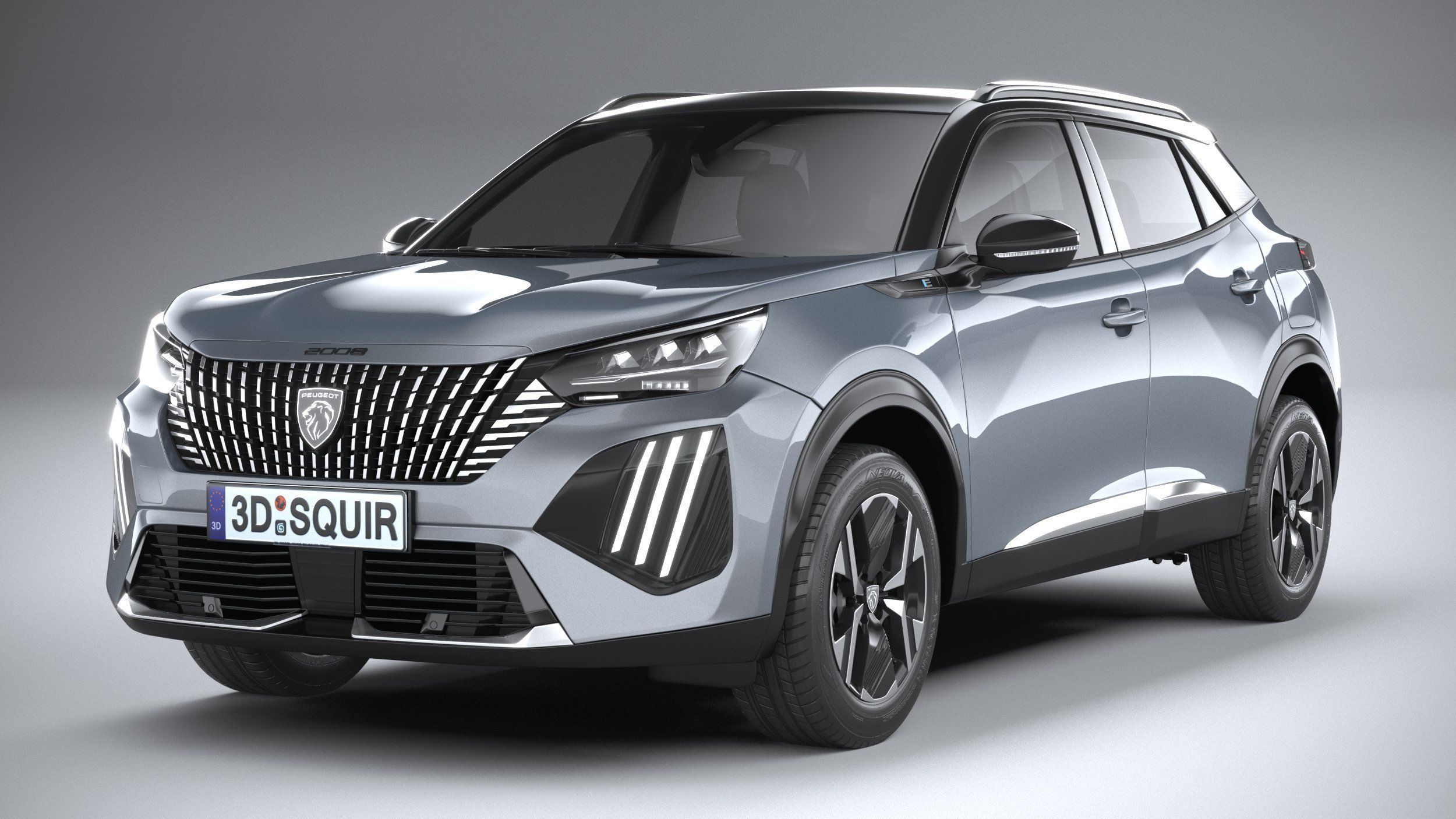 Peugeot E-2008 2024 3D model_2