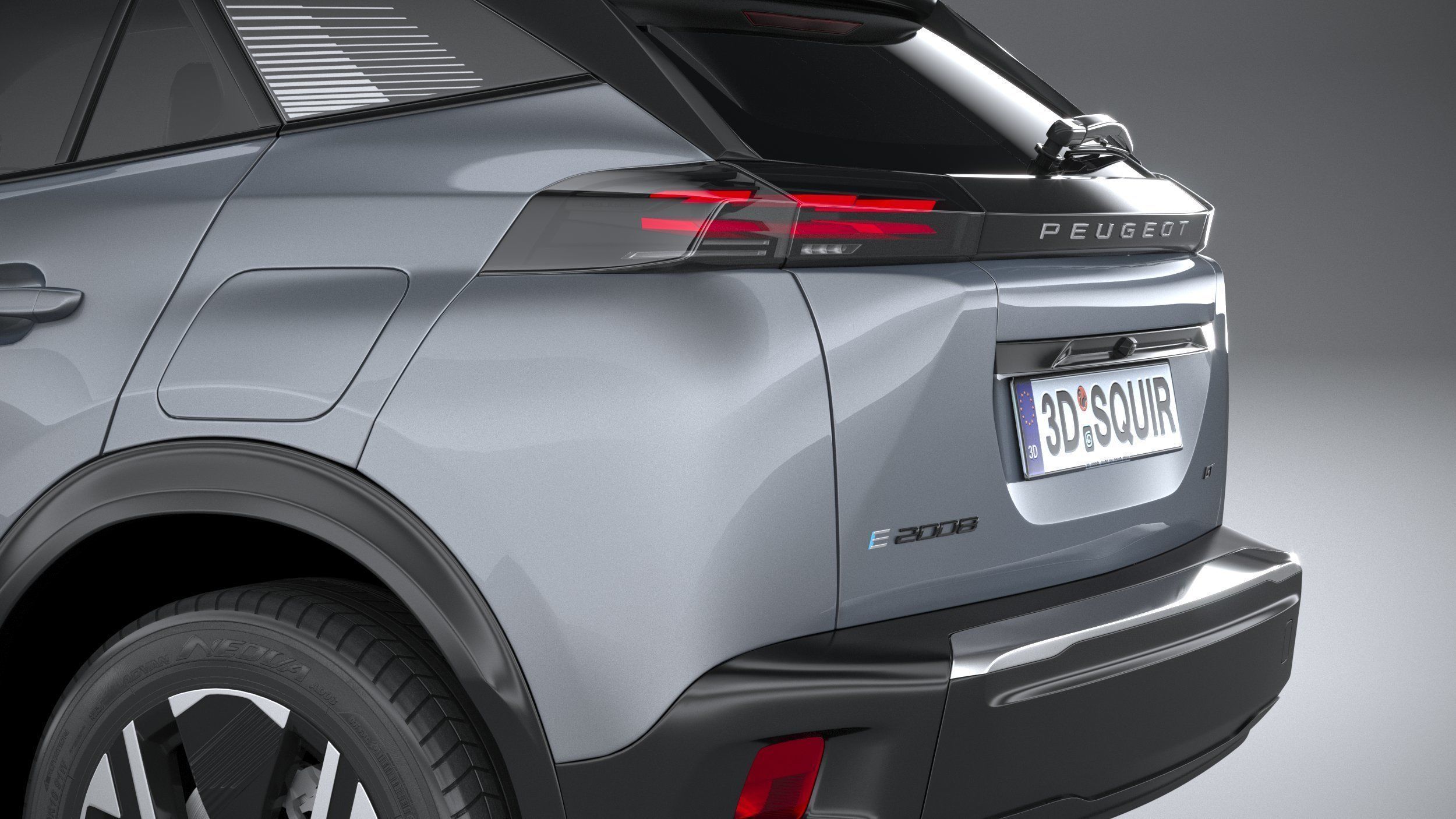Peugeot E-2008 2024 3D model_6