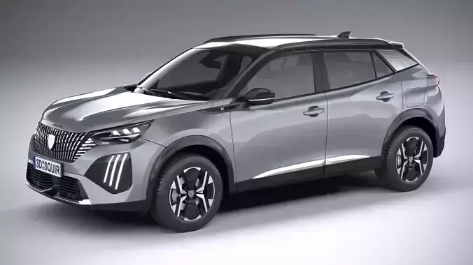 Peugeot E-2008 2024 3D model