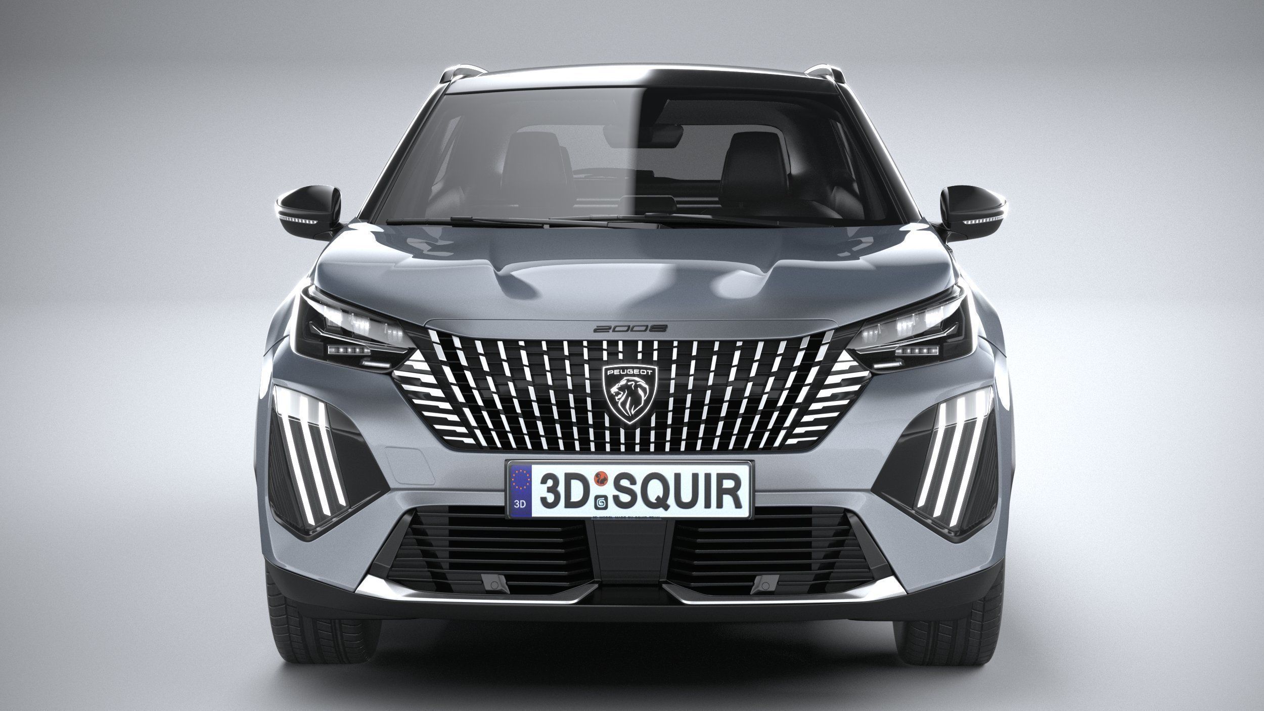 Peugeot E-2008 2024 3D model_13