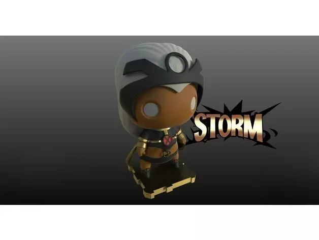 Storm X-Men 3D Printed Sculpture 3D print model_0