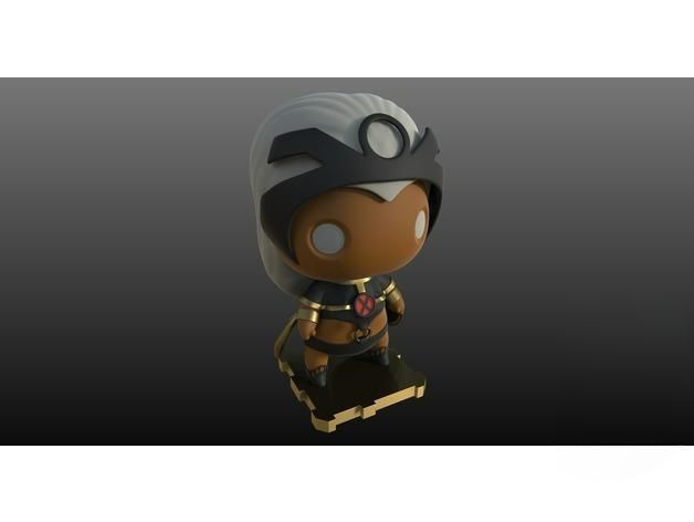 Storm X-Men 3D Printed Sculpture 3D print model_3