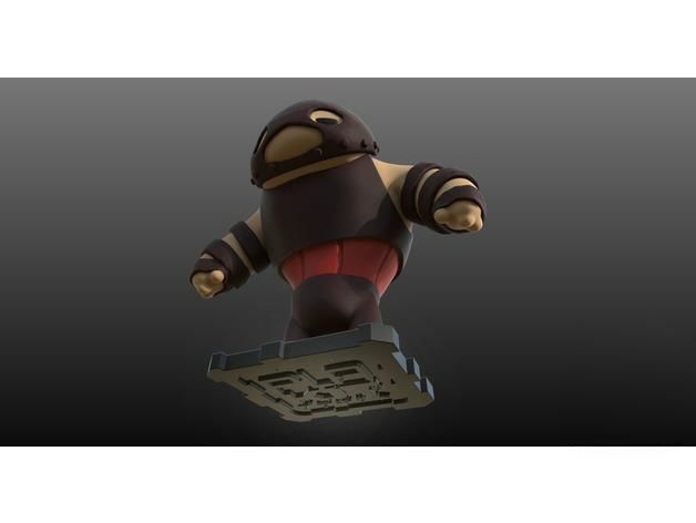 Juggernaut X-Men 3D Printed Artwork 3D print model_1