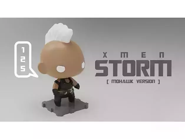X-Men Storm 3D Printed Artwork