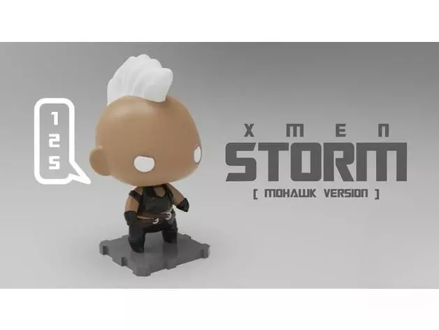 X-Men Storm 3D Printed Artwork 3D print model