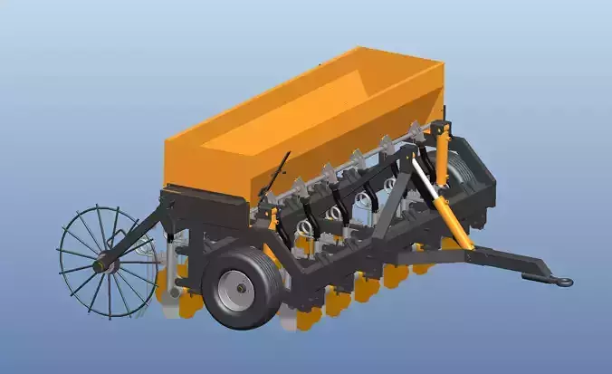 Disc harrow planter