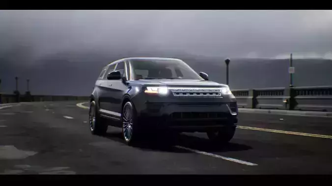 SUV 03 Driveable Animated Realistic Low-poly 3D model