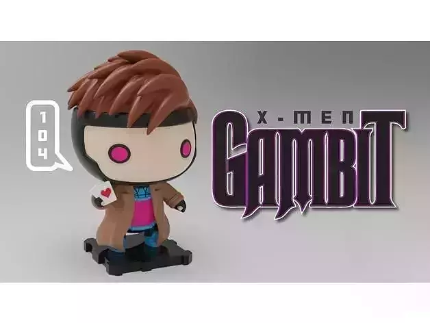 Gambit X-Men 3D Printing Creation