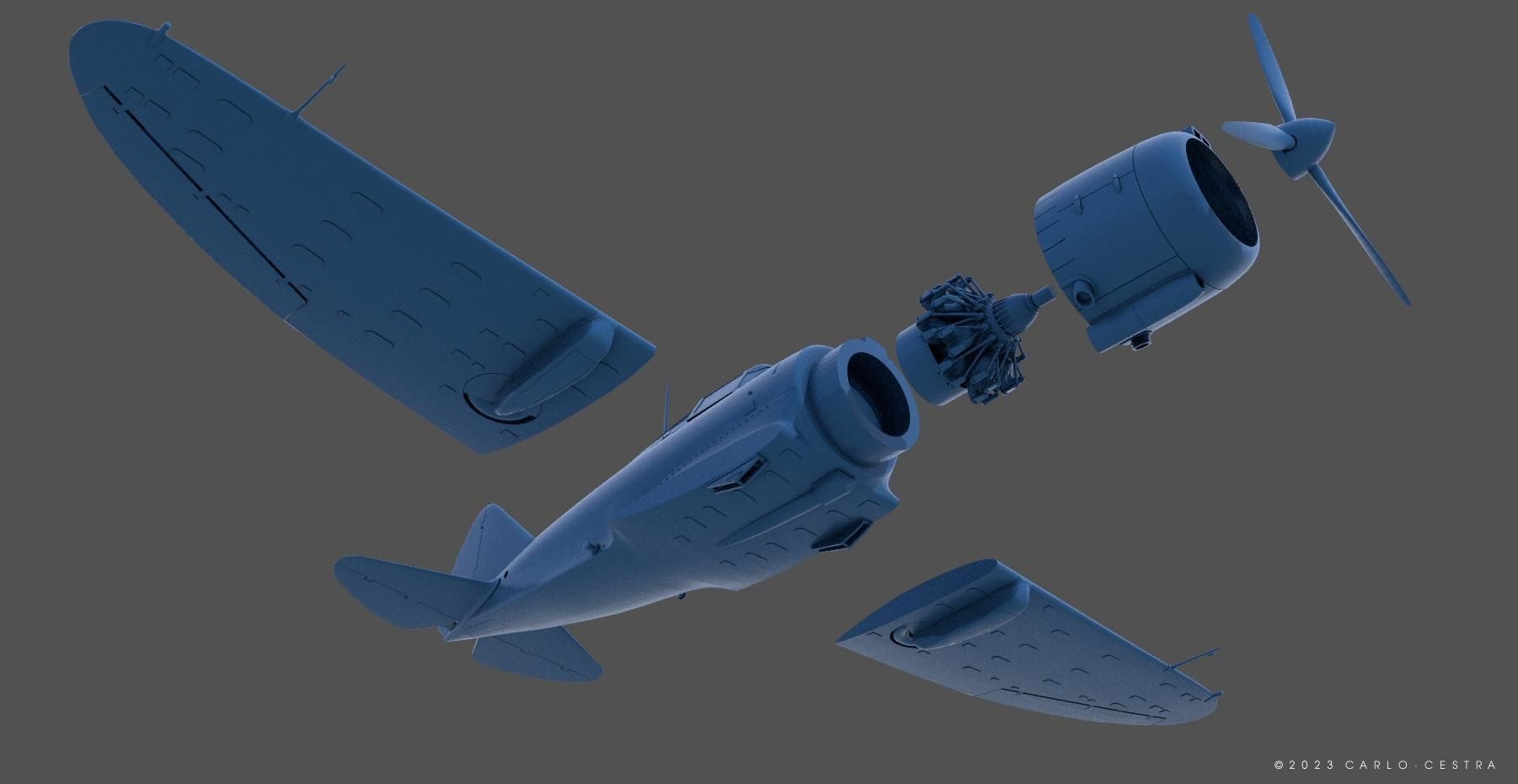 Ro43 - Re2000 - Personal license - 1-100 scale 3D print model_11