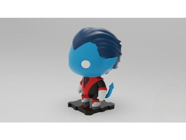 Nightcrawler X-Men 3D Printed Sculpture 3D print model_4