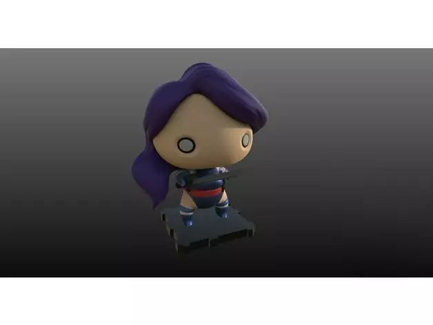 X-Men Psylocke Kwannon 3D Print Model 3D print model_0