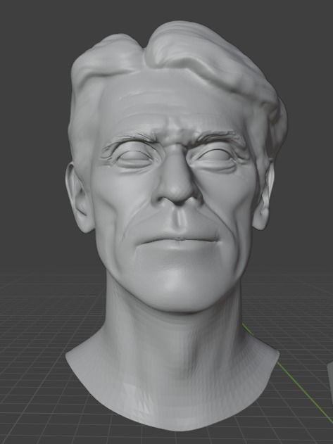 Willem Dafoe 3D print model_1