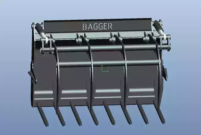 Wood grabber and grass grabber 3D model