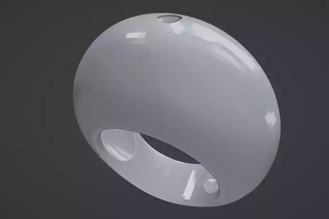 single diamond  silver gold bombe ring us size 7 3D print model