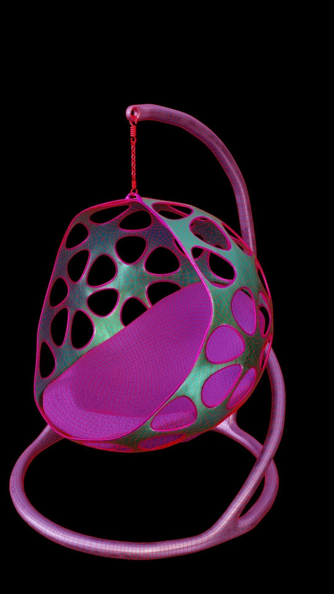 hanging chair 3D model_4