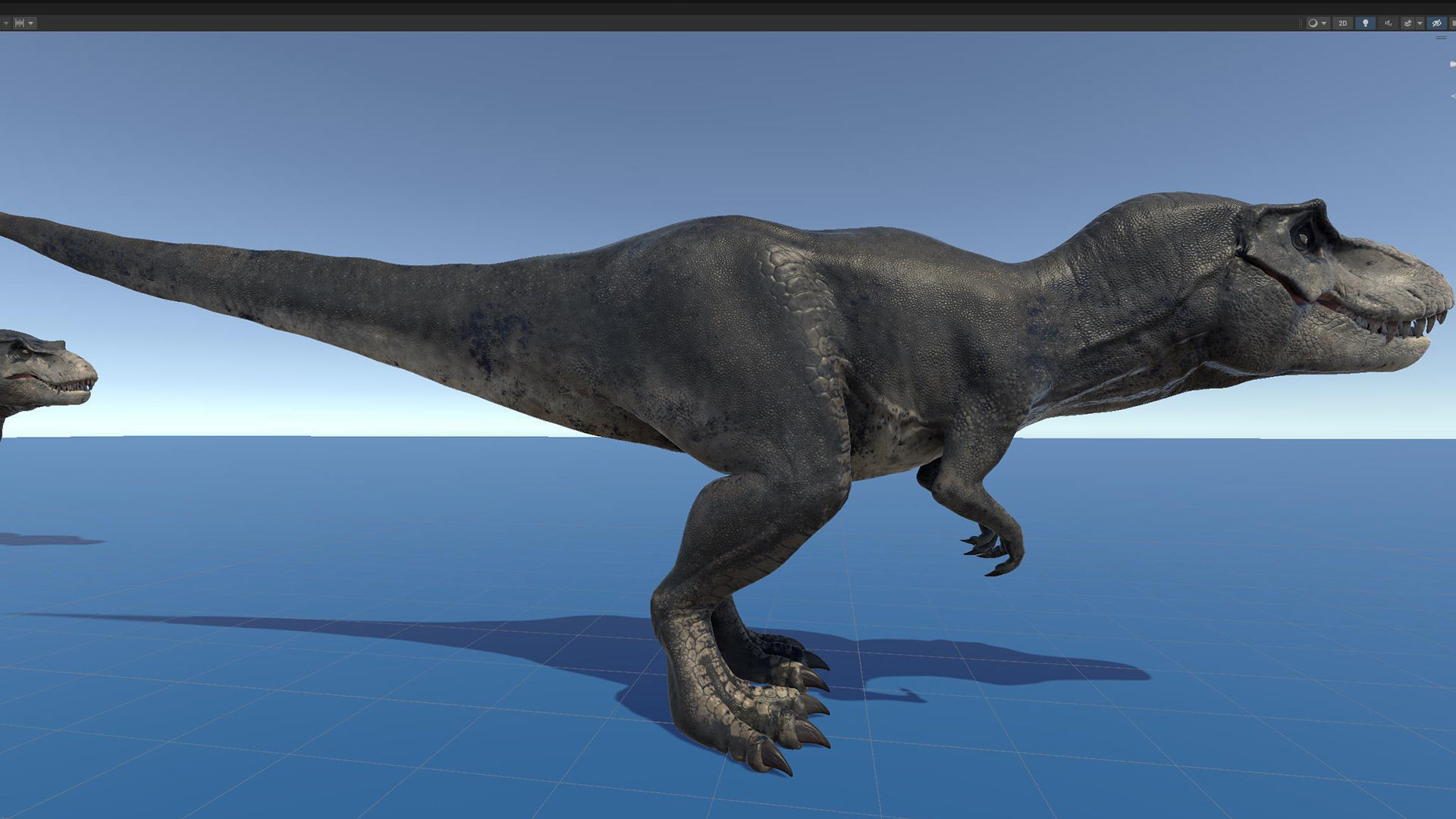 Dinosaur Tyrannosaurus Rex Stan Unity Project Low-poly 3D model_18
