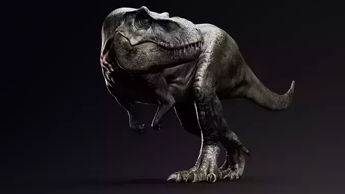 Tyrannosaurus Rex Stan Unity Project Low-poly 3D model