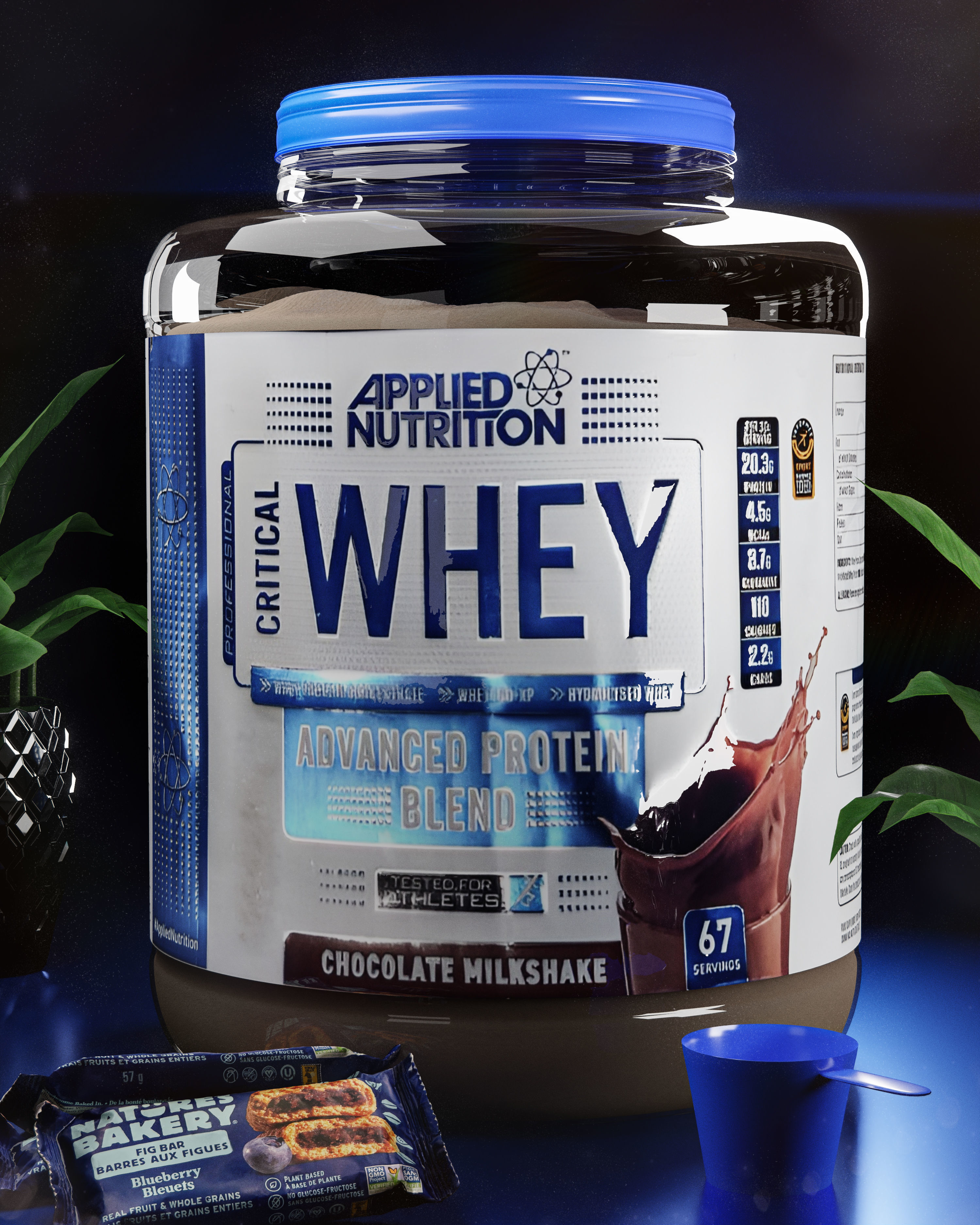 Whey protein 3D model_1