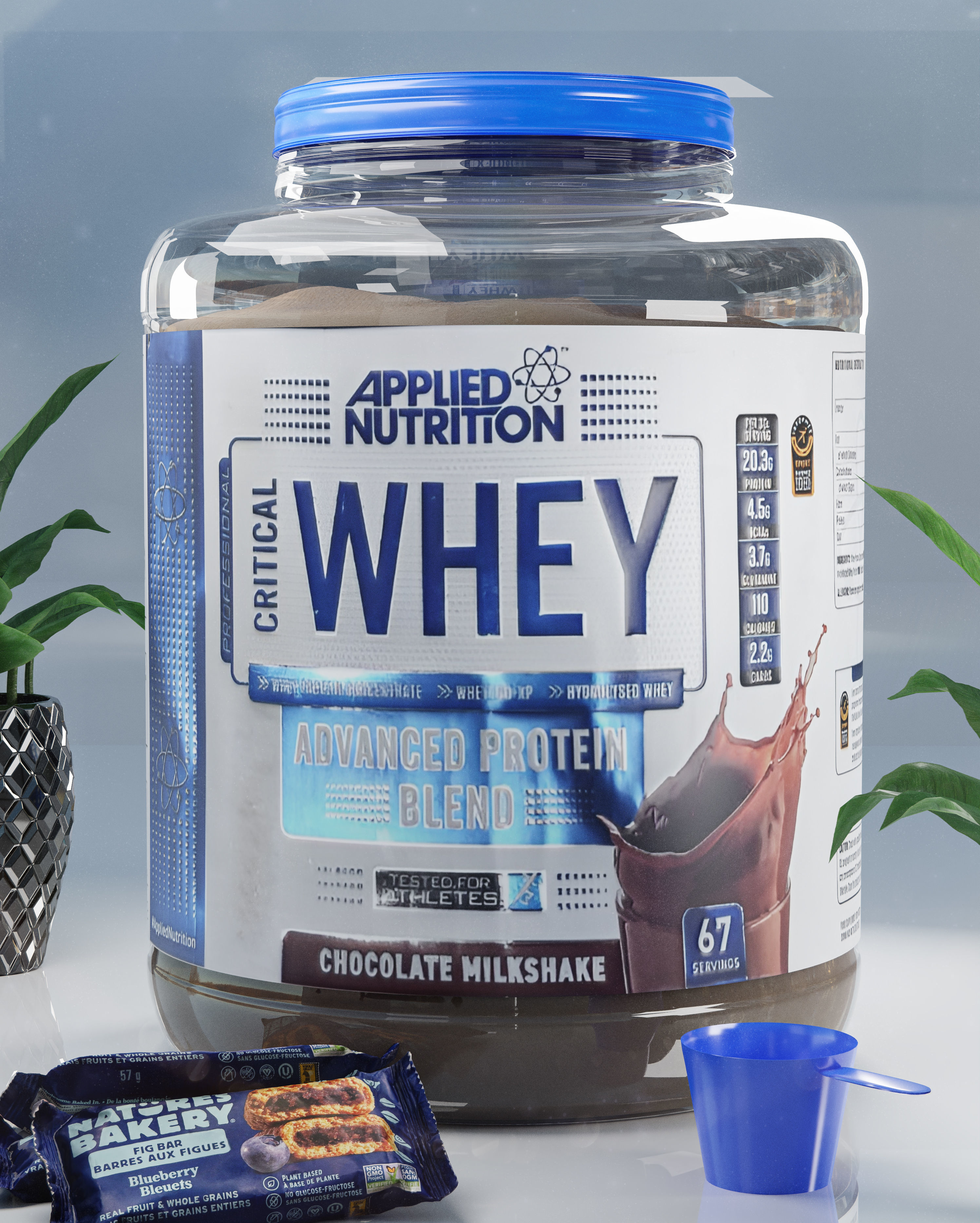 Whey protein 3D model_4