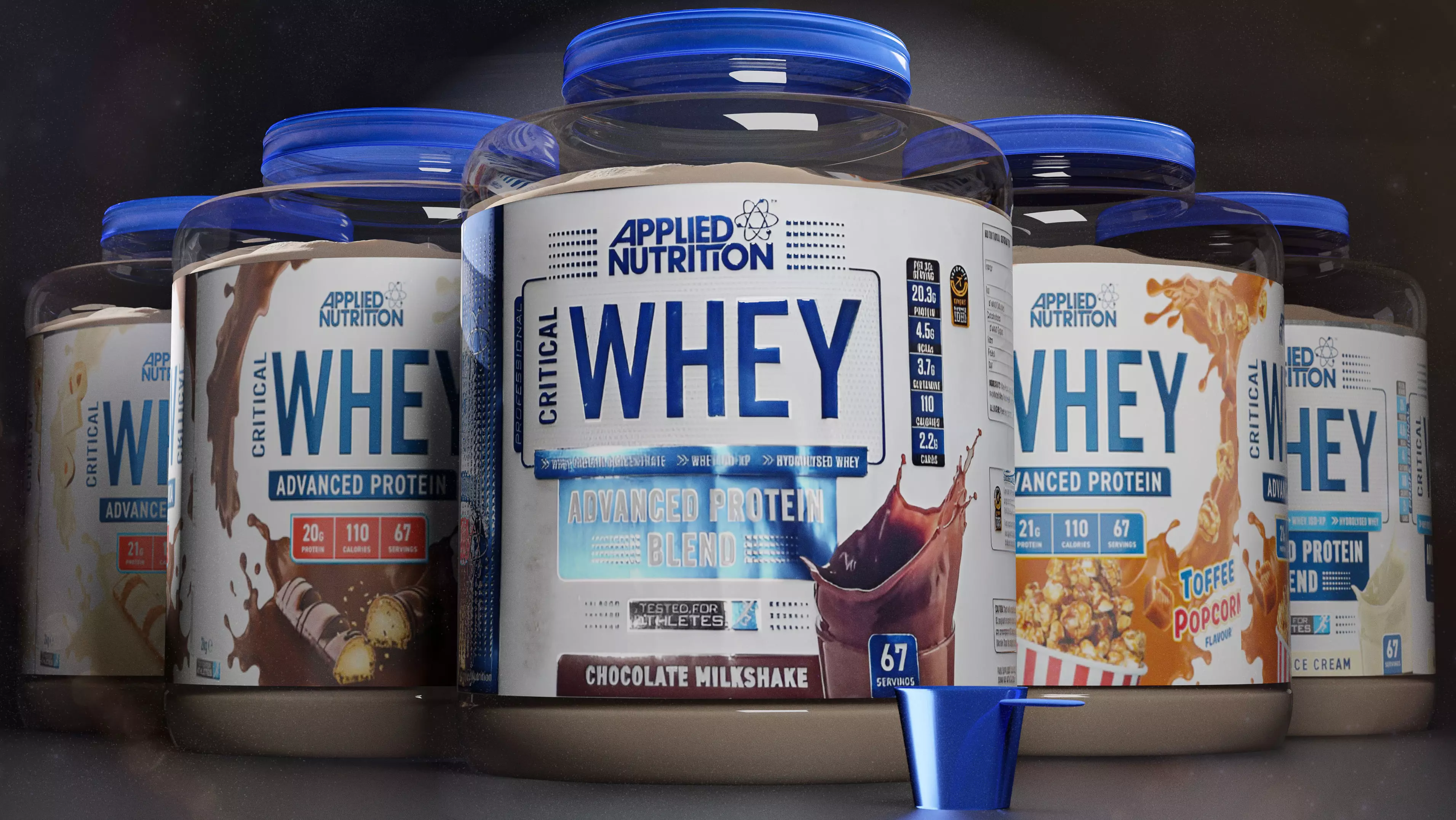 Whey protein 3D model_0