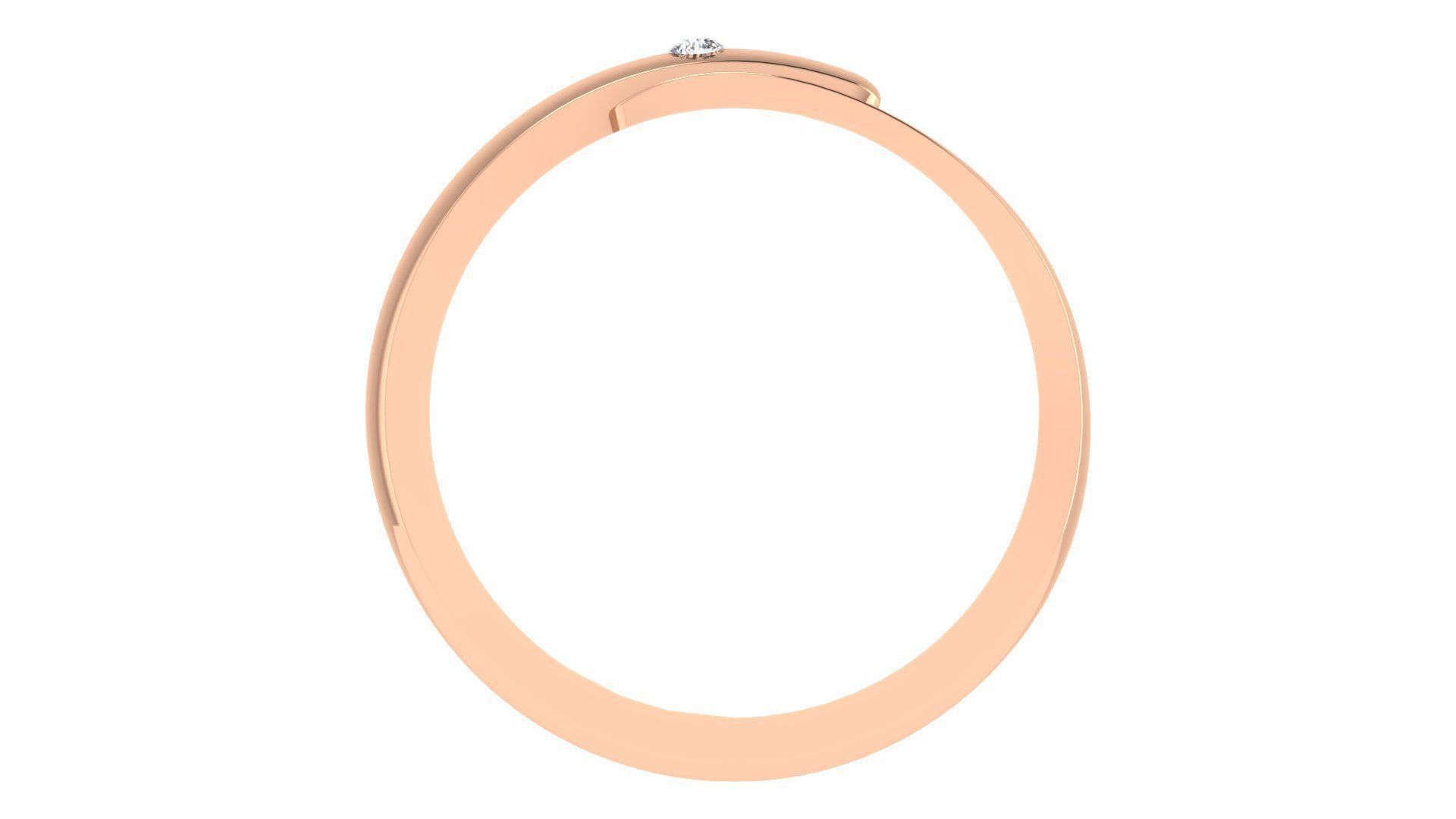 Couple Wedding Band Ring 3dm stl obj mtl gltf glb 3D print model_20