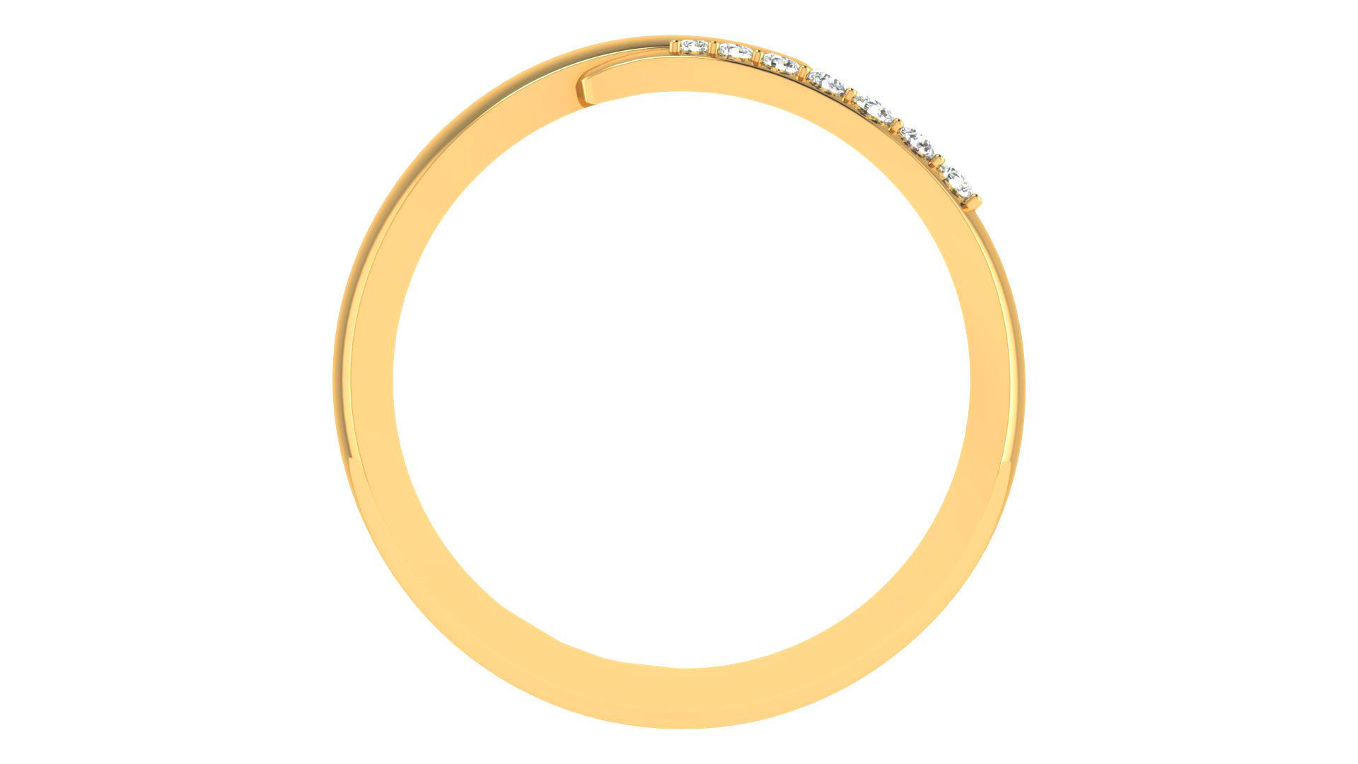 Couple Wedding Band Ring 3dm stl obj mtl gltf glb 3D print model_8