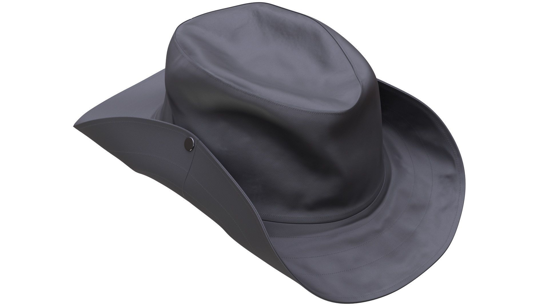 Cowboy Hat Low-poly 3D model_9
