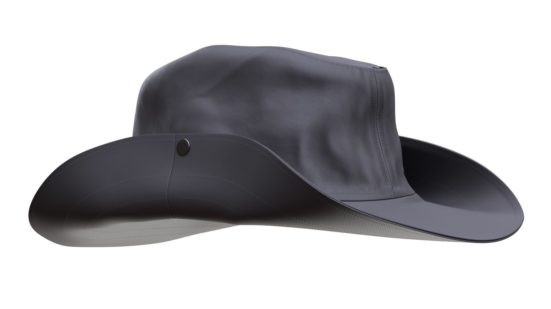 Cowboy Hat Low-poly 3D model_2