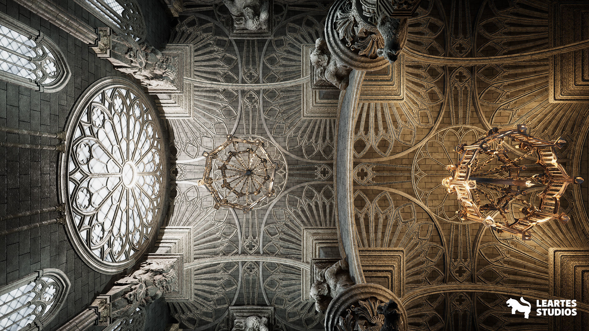 Fantasy Castle Environment Low-poly 3D model_21