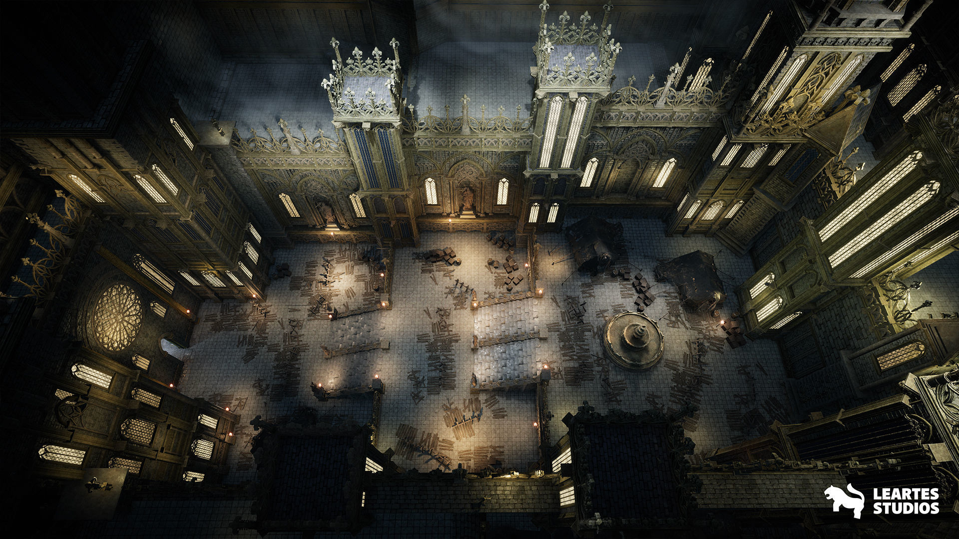 Fantasy Castle Environment Low-poly 3D model_15