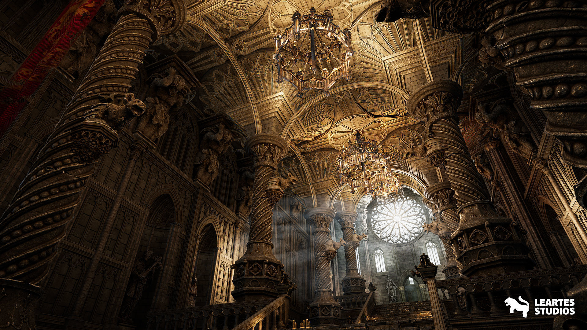 Fantasy Castle Environment Low-poly 3D model_20