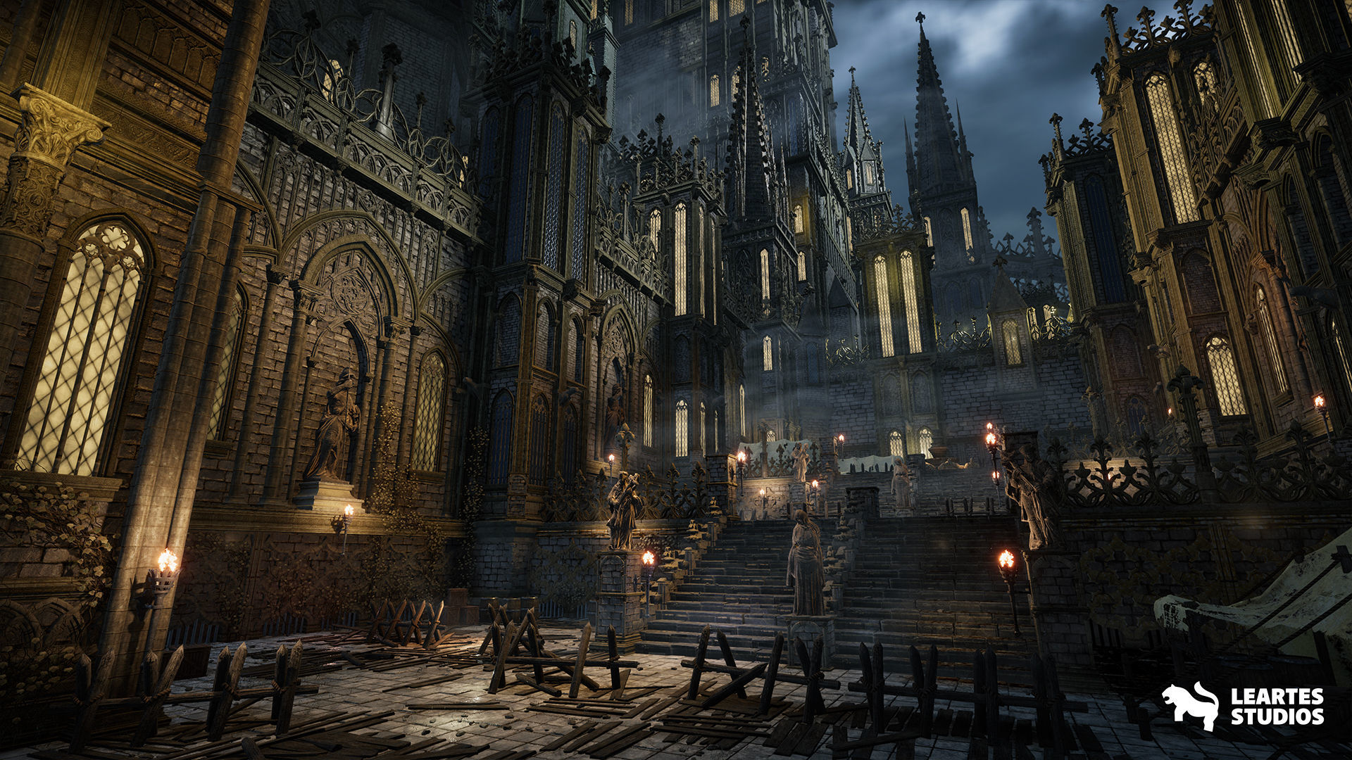 Fantasy Castle Environment Low-poly 3D model_8