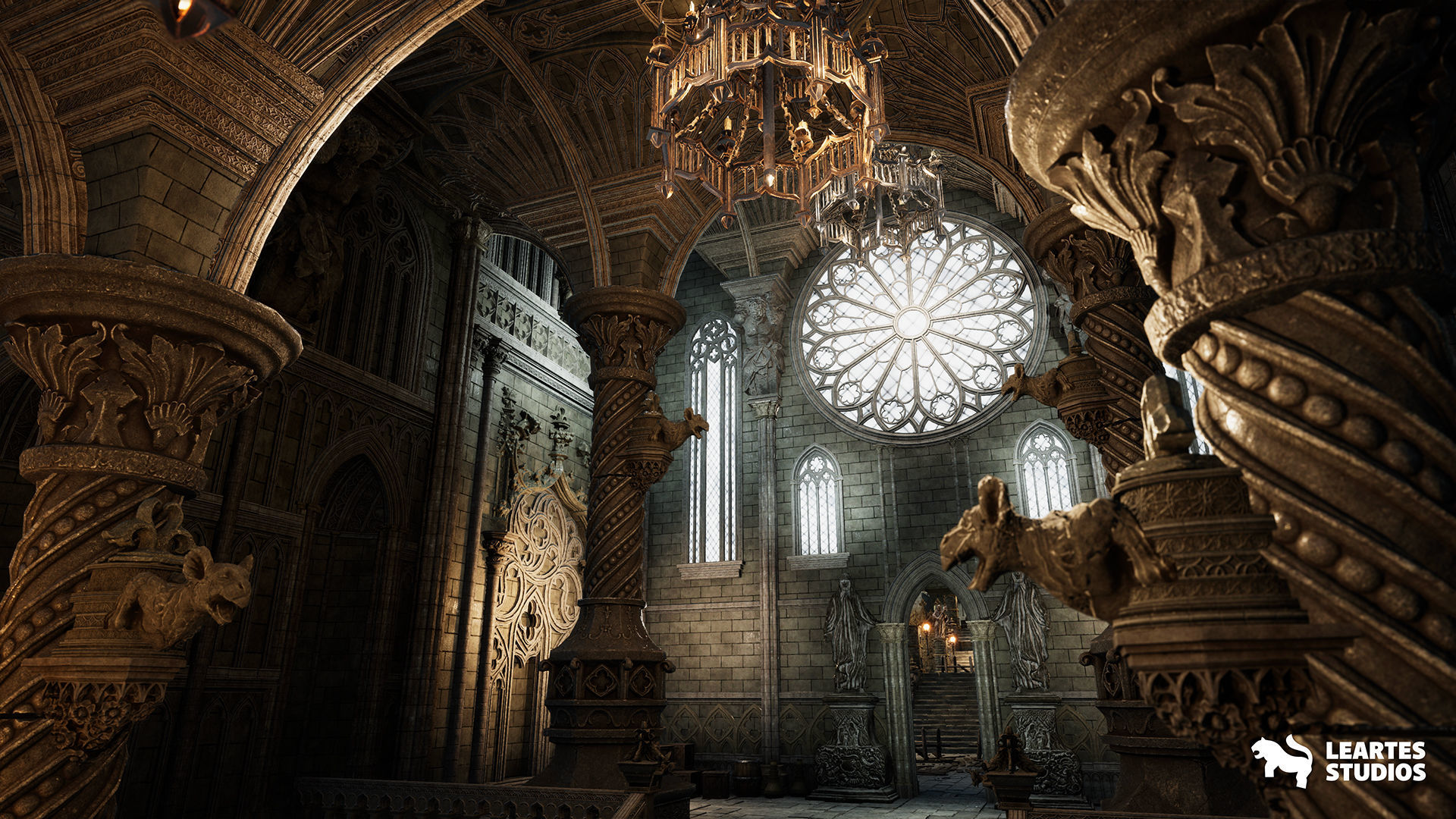 Fantasy Castle Environment Low-poly 3D model_11