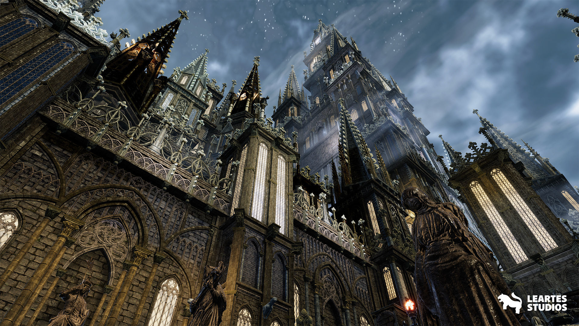 Fantasy Castle Environment Low-poly 3D model_4