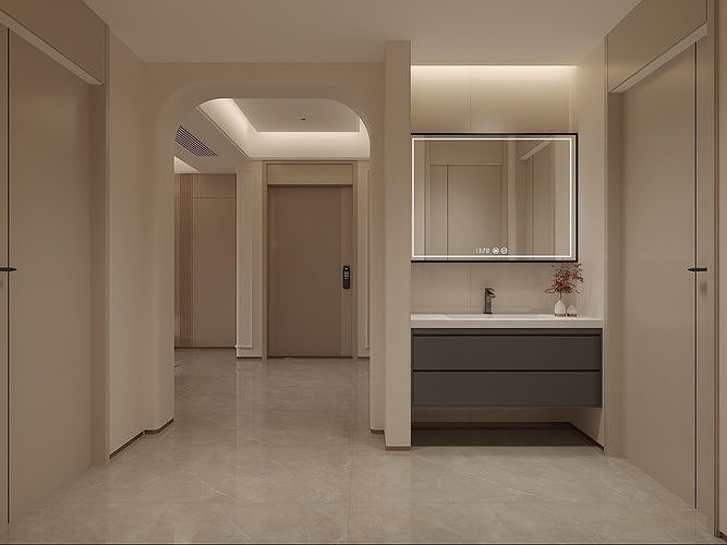 interior design Low-poly 3D model 6
