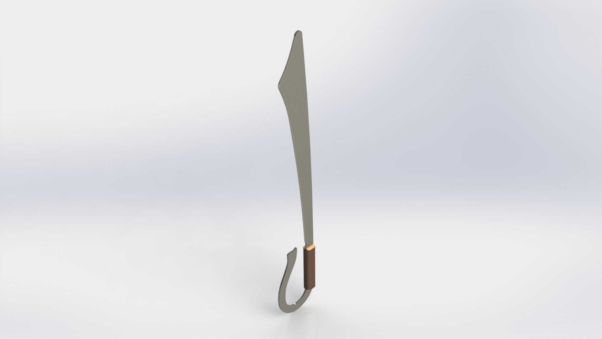 WG 7002 - Ersatz falchion v1 Low-poly 3D model_6