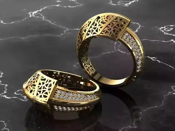 Motif Ring 16 and half Swiss Ring