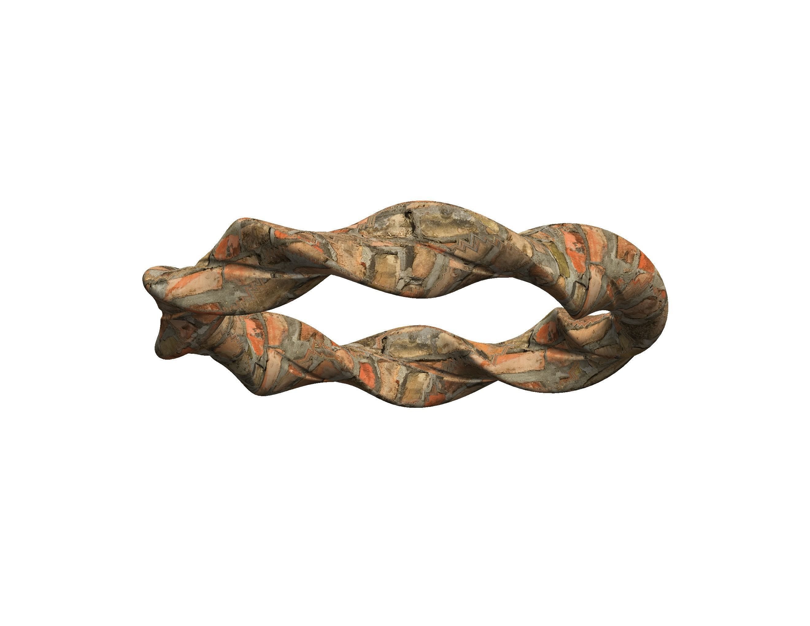 Elastic Art Bracelet 3D print model_41