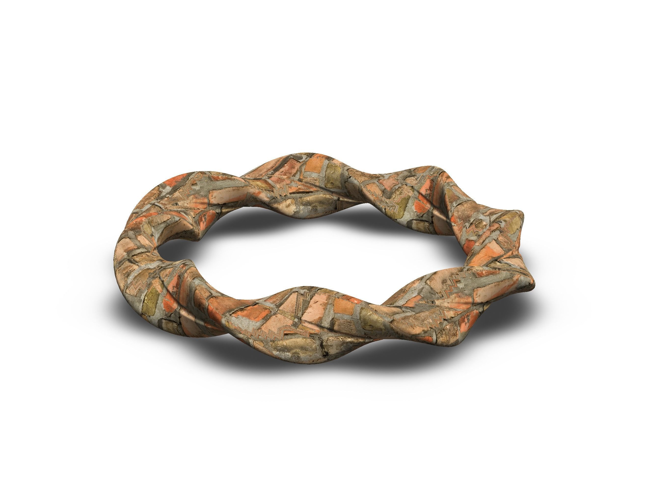 Elastic Art Bracelet 3D print model_33