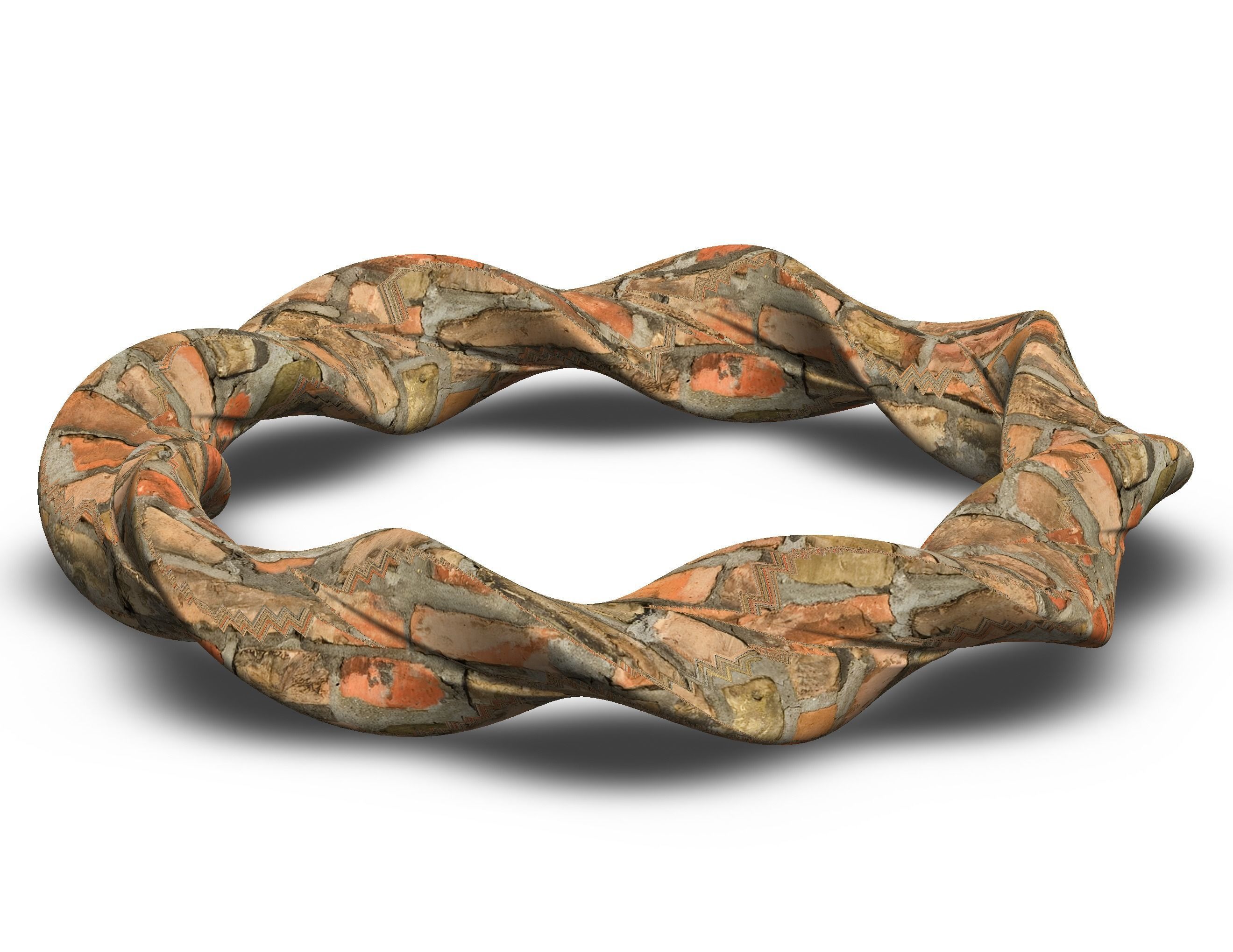 Elastic Art Bracelet 3D print model_5